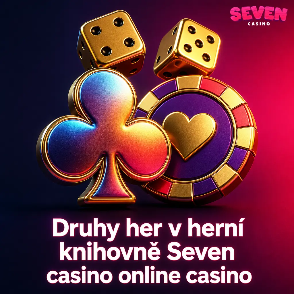 Kategorie her v Seven Casino online, obsahující hrací automaty, stolní hry, jackpoty a virtuální sporty.