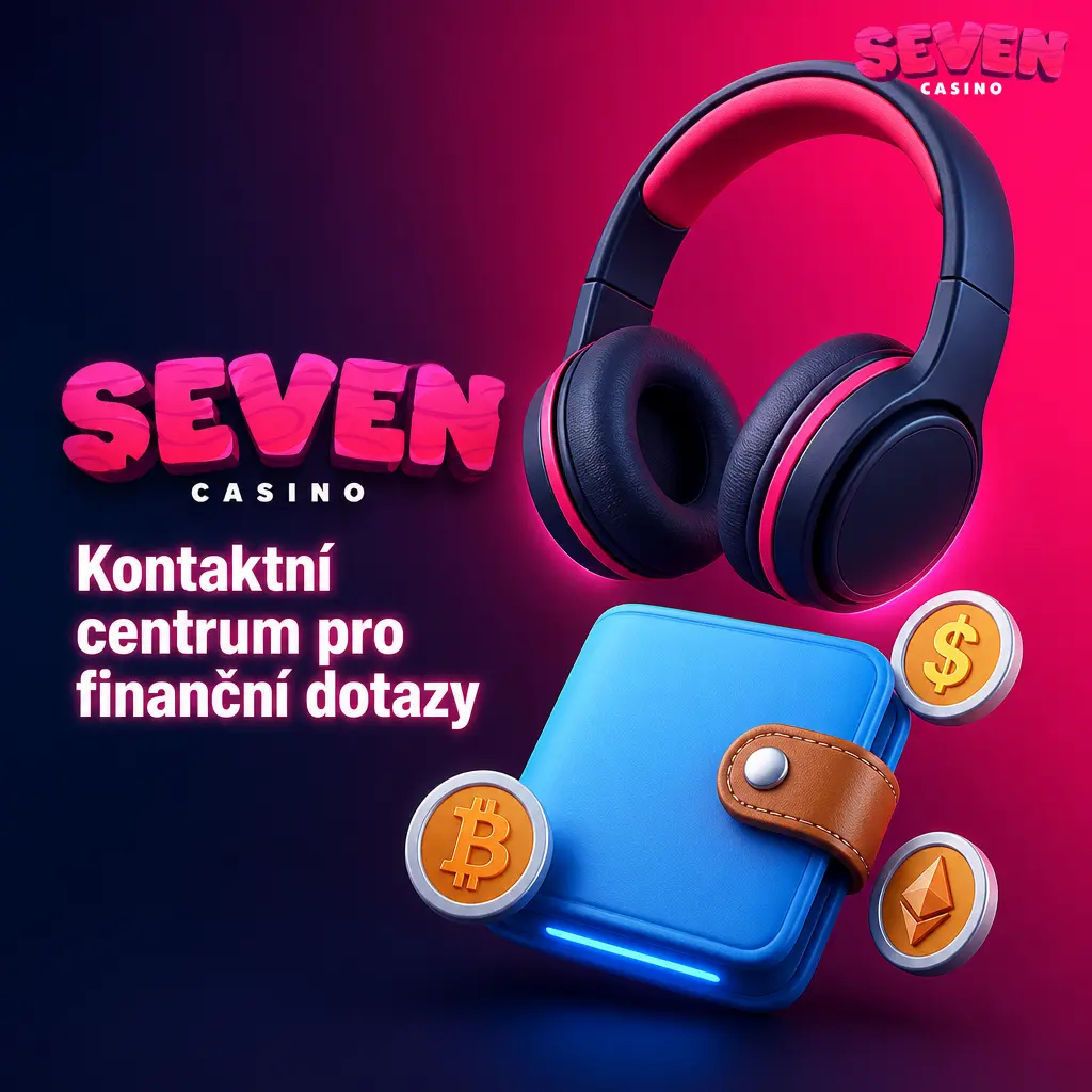 Kontaktní centrum podpory Seven casino pro finanční dotazy přes živý chat a e-mail.