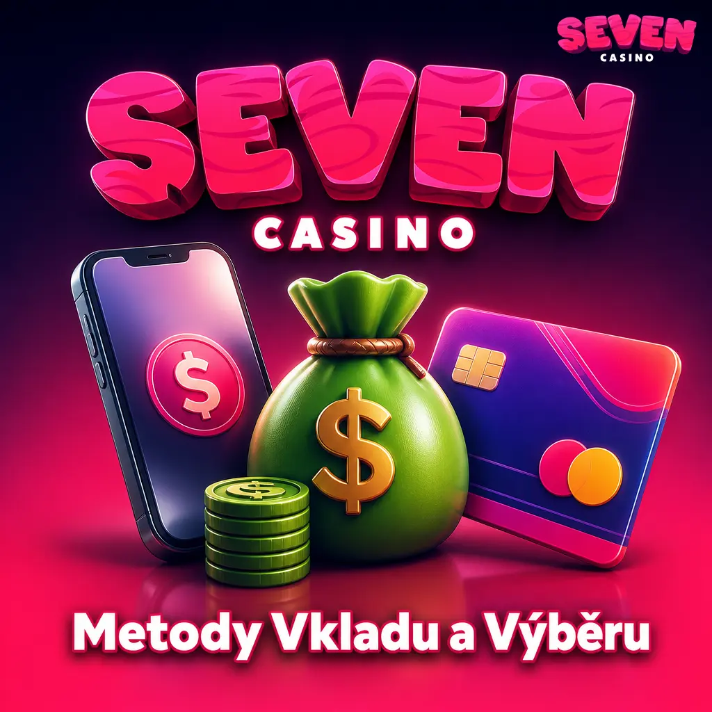 Bezpečné metody vkladu a výběru v Seven casino, včetně Visa, MasterCard, kryptoměn a bankovních převodů.