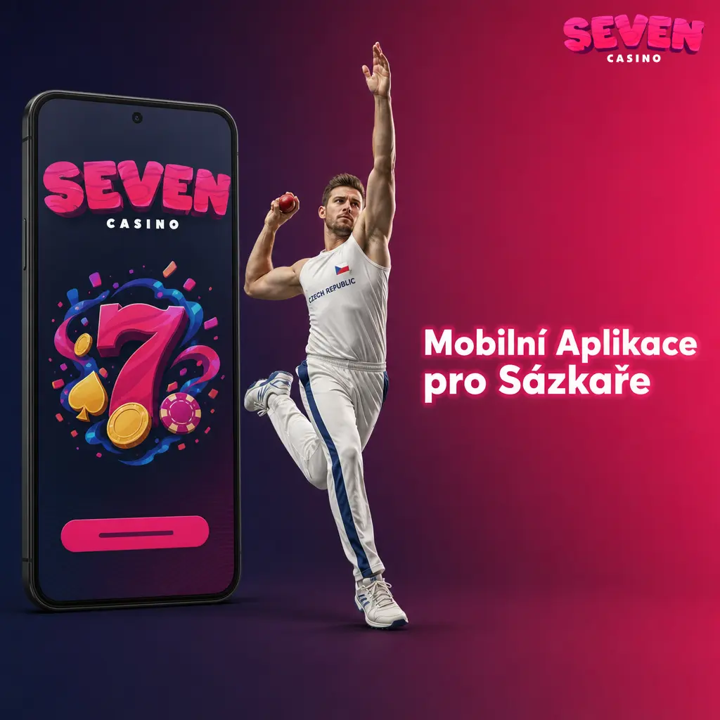 Mobilní sázkařská aplikace Seven casino pro chytré telefony s iOS a Androidem.