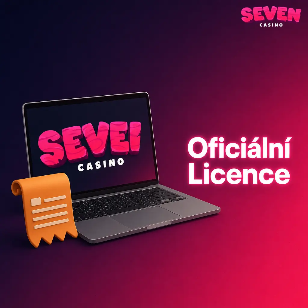 Certifikát mezinárodní licence Curacao eGaming pro bezpečné hazardní hry a sázení v Seven casino.