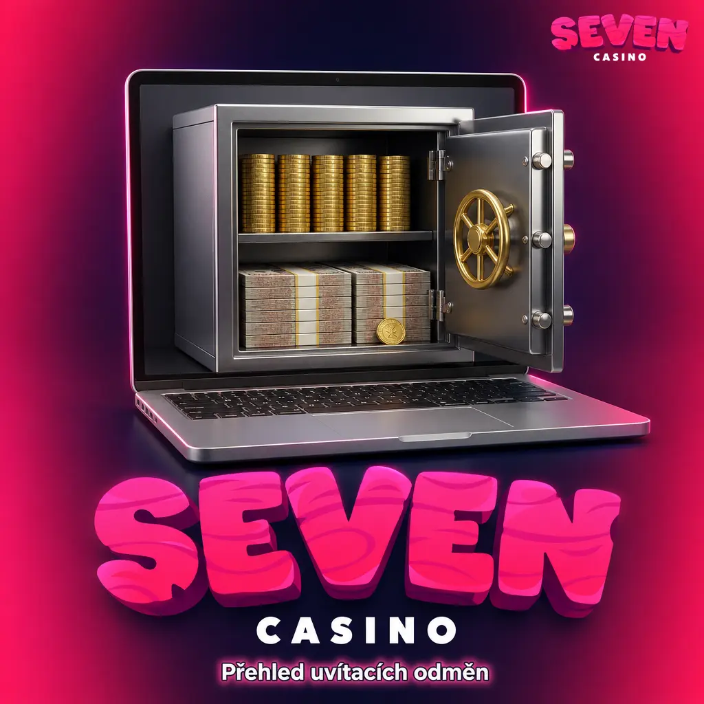 Tabulka s přehledem uvítacích odměn v Seven Casino pro první čtyři vklady a jejich podmínky.
