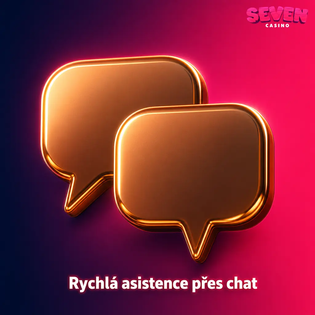 Živý chat Seven casino pro rychlou a nepřetržitou zákaznickou podporu v češtině.