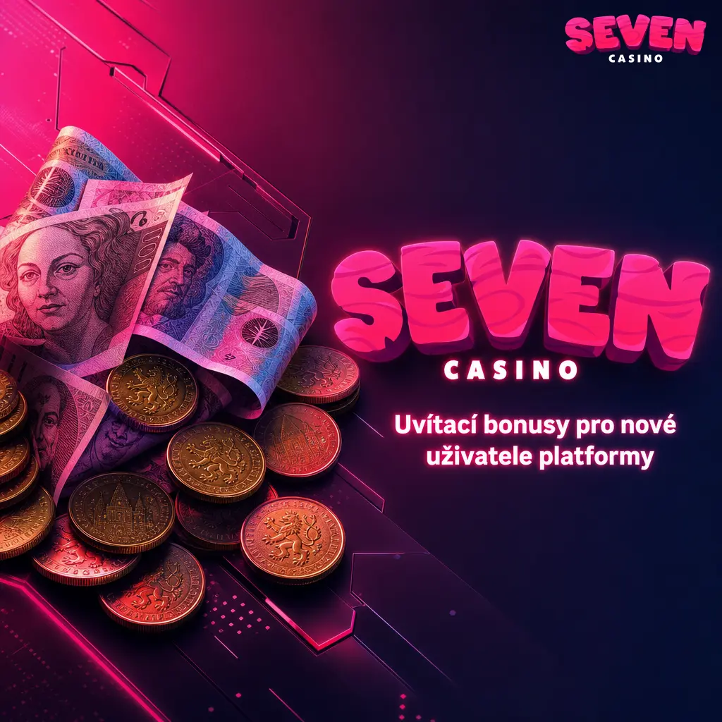 Uvítací bonus aplikace Seven casino s odměnou až 7500 EUR na kasino nebo 100 % na sportovní sázky.