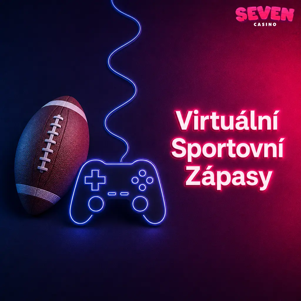 Virtuální sportovní zápasy v Seven casino: non-stop sázení na simulovaný fotbal, tenis a psí dostihy.