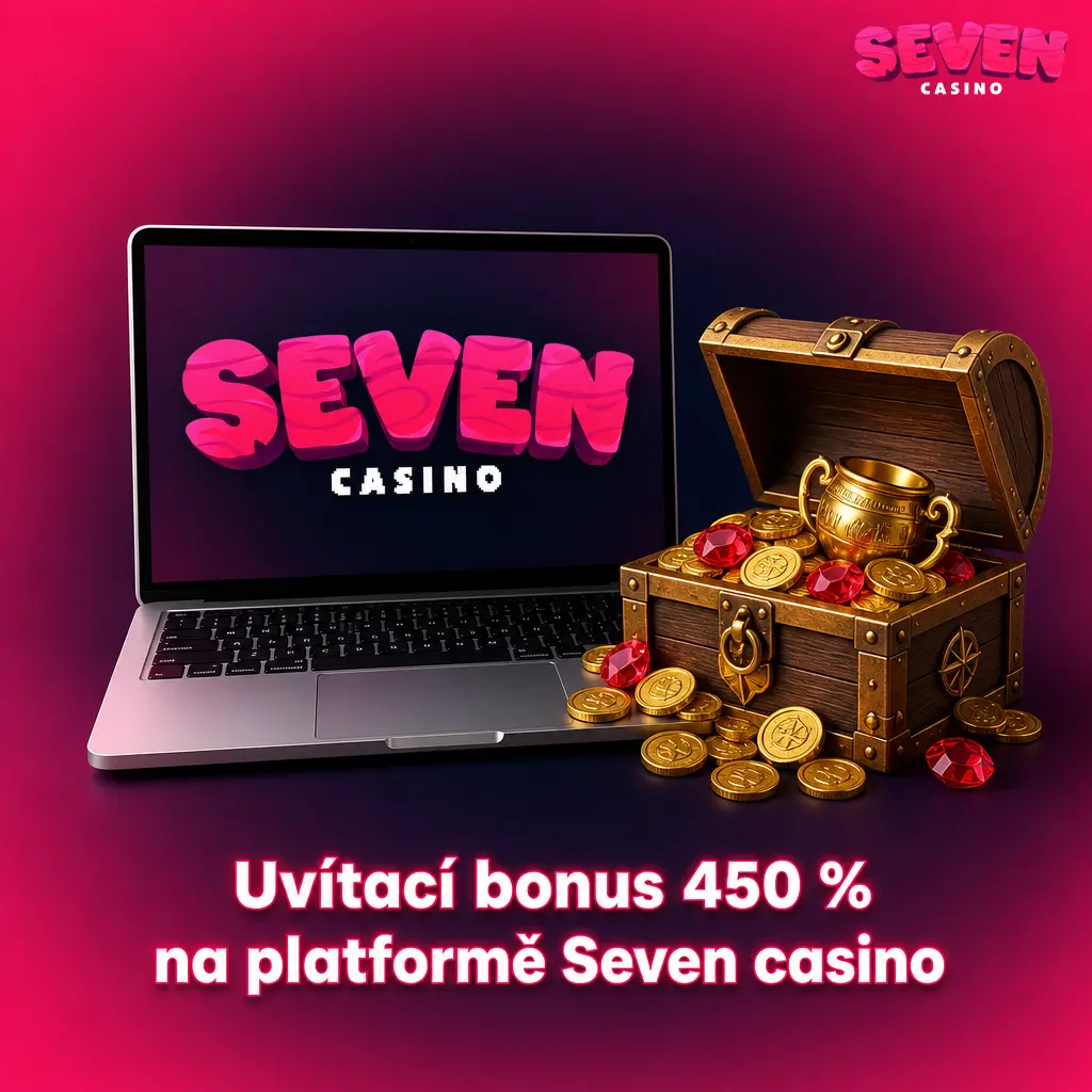 Uvítací bonus 450 % až do 7 500 EUR pro nové hráče na platformě Seven casino.